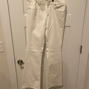 NWT LOFT white flare jeans